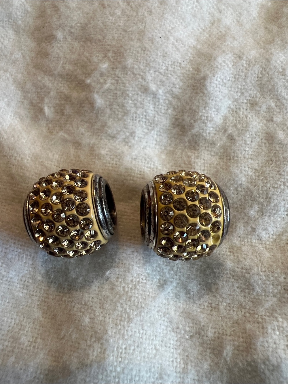Brighton Gold Crystal Pavé Spacer Beads